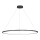 LED luster na sajli SATURNO LED/65W/230V Ø 120 cm IP44 crni