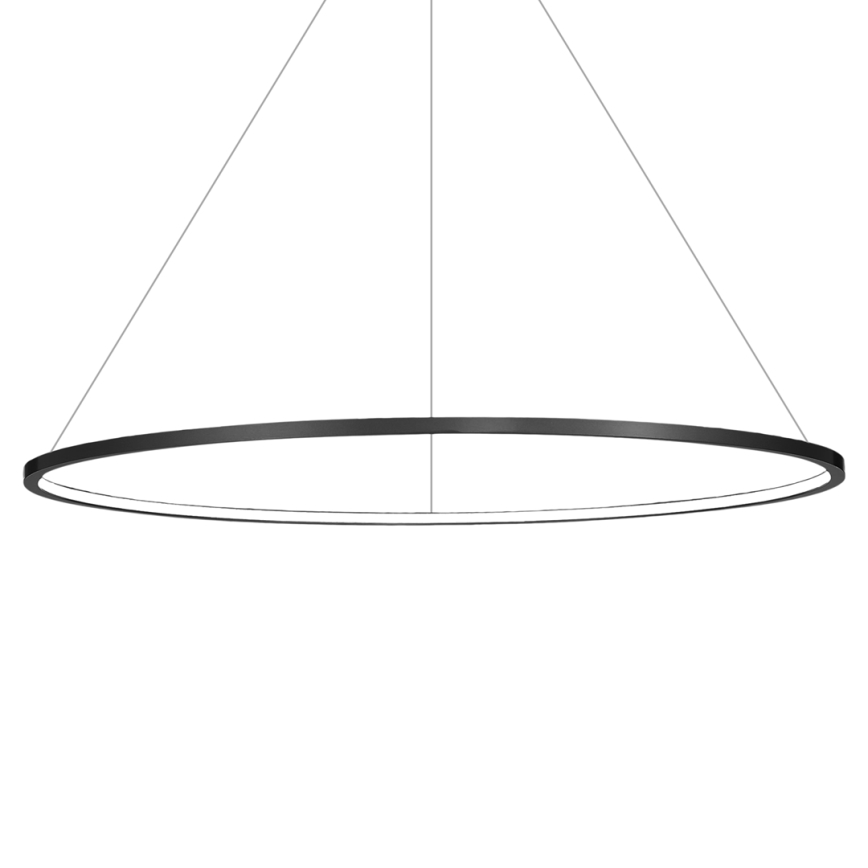 LED luster na sajli SATURNO LED/65W/230V Ø 120 cm IP44 crni