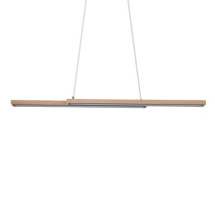LED luster na sajli SENTO LED/19W/230V drvo