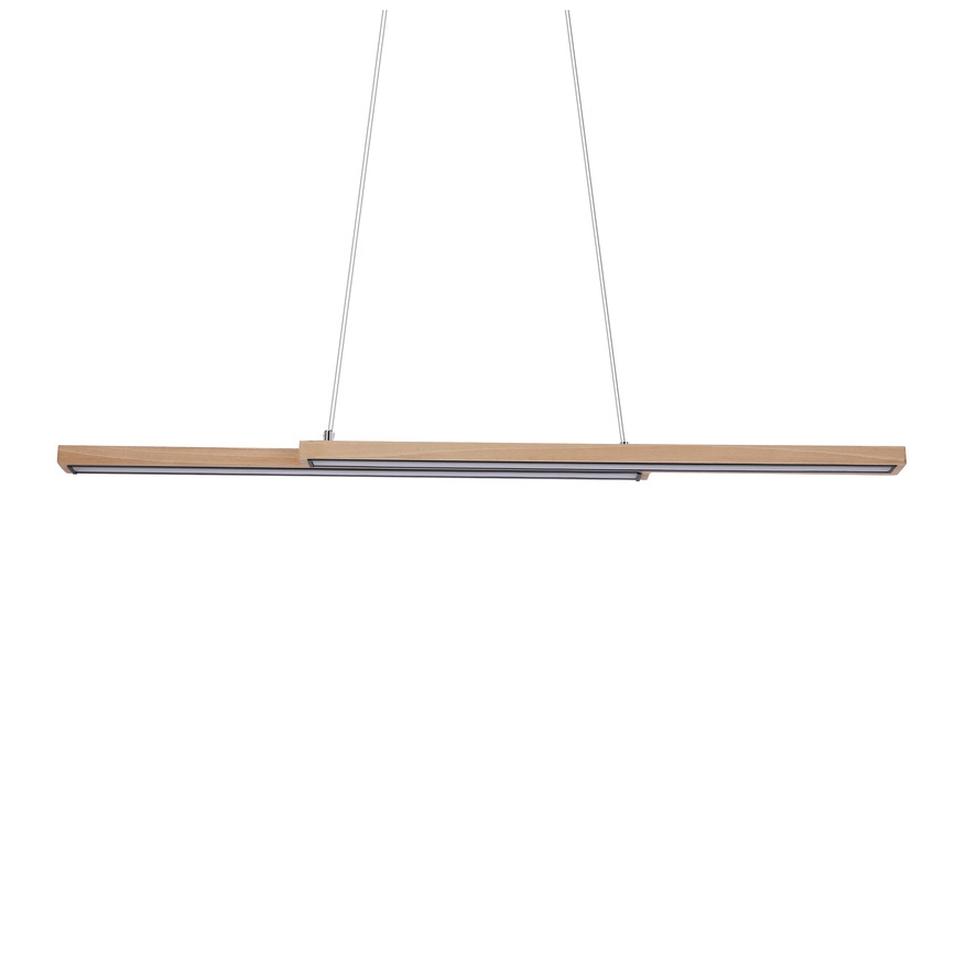 LED luster na sajli SENTO LED/19W/230V drvo