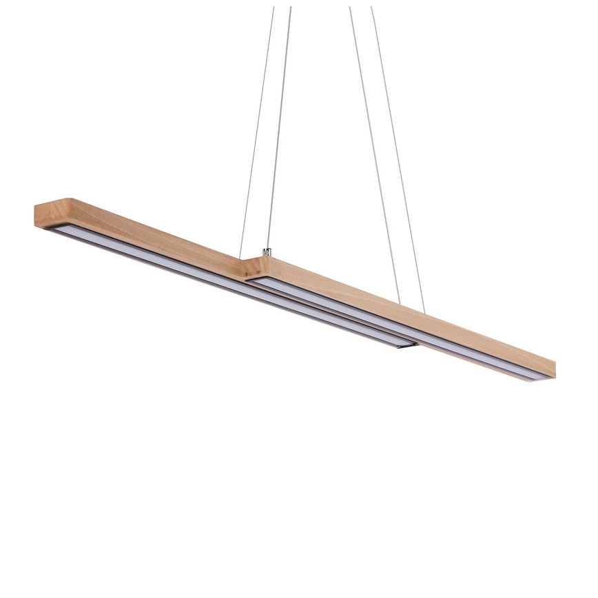 LED luster na sajli SENTO LED/19W/230V drvo