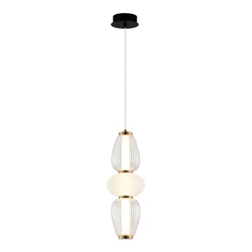LED luster na sajli SHINY LED/17W/230V bijela/zlatna