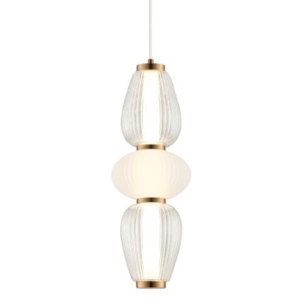 LED luster na sajli SHINY LED/17W/230V bijela/zlatna