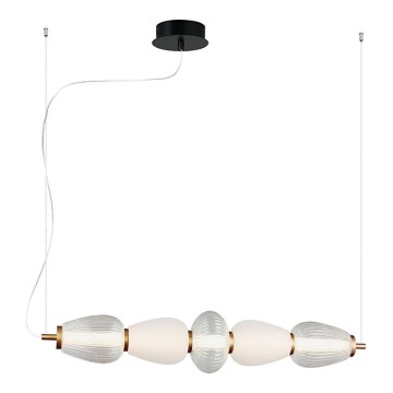 LED luster na sajli SHINY LED/23W/230V bijela/zlatna