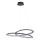 LED Luster na sajli TANGO LED/44W/230V 4000K pr. 60 cm crna