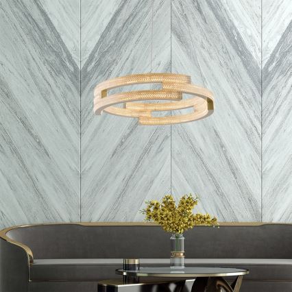 LED luster na sajli TARJA LED/36W/230V 3000/4000/6000K promjer 60 cm zlatna