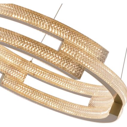 LED luster na sajli TARJA LED/36W/230V 3000/4000/6000K promjer 60 cm zlatna