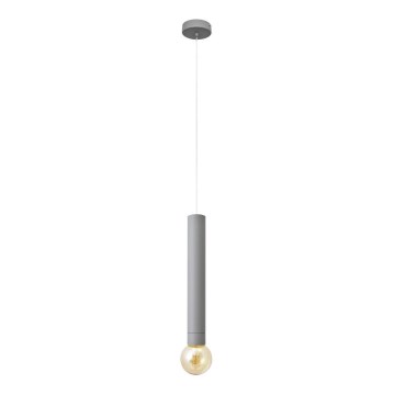 LED Luster na sajli TUBA 1xGU10/20W/230V siva