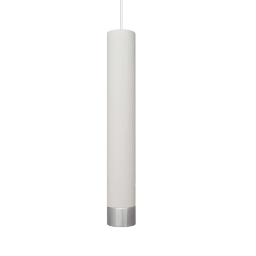 LED Luster na sajli TUBA 1xGU10/4,8W/230V bijela/mat krom