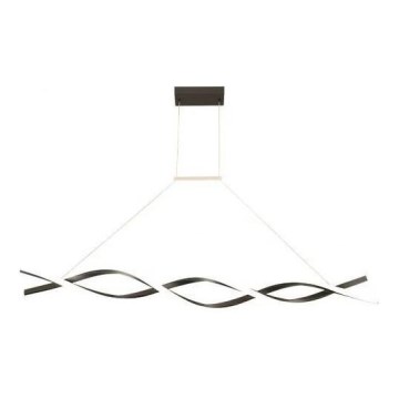 LED Luster na sajli TWIST LED/37W/230V 4000K 120 cm crna