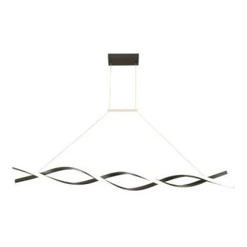 LED Luster na sajli TWIST LED/37W/230V 4000K 120 cm crna