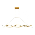 LED Luster na sajli TWIST LED/37W/230V 4000K 120 cm zlatna
