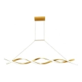 LED Luster na sajli TWIST LED/37W/230V 4000K 120 cm zlatna
