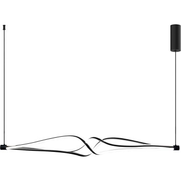 LED Luster na sajli TWISTER LED/56W/230V crna