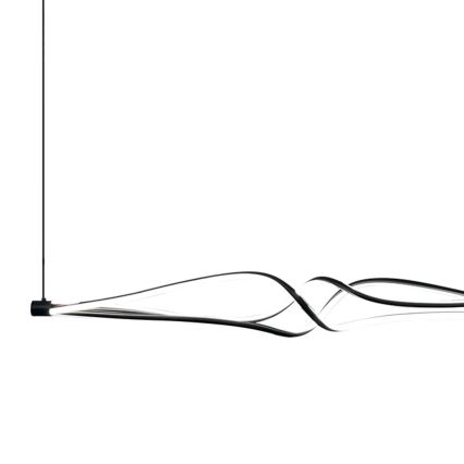 LED Luster na sajli TWISTER LED/56W/230V crna