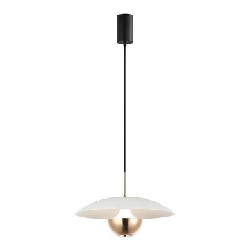 LED luster na sajli VALIA LED/9W/230V bijela/zlatna