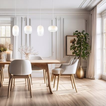 LED Luster na sajli VASO LED/15W/230V bijela