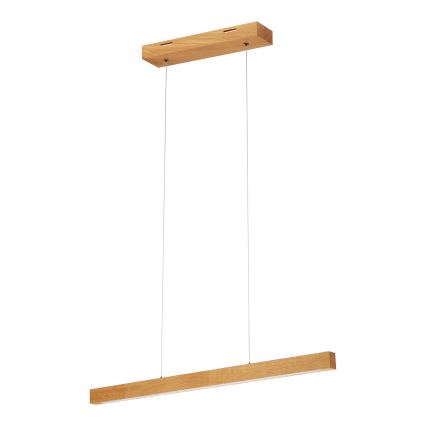 LED luster na sajli VERDE LED/18W/230V 3000K 76 cm hrast