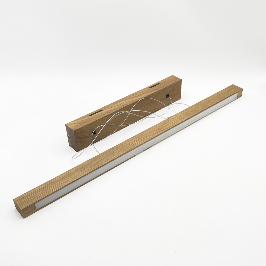 LED luster na sajli VERDE LED/18W/230V 3000K 76 cm hrast