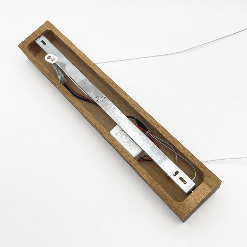 LED luster na sajli VERDE LED/18W/230V 3000K 76 cm hrast