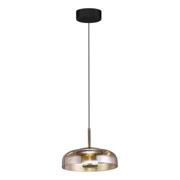 LED Luster na sajli VETRO LED/6W/230V pr. 23 cm bež/crna