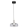 LED Luster na sajli VETRO LED/6W/230V pr. 23 cm siva/crna