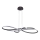 LED luster na sajli VIOLIN LED/40W/230V crna