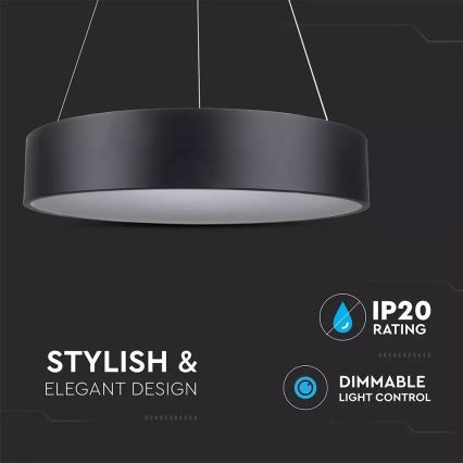 LED luster na sajli za prigušivanje 1xLED/20W/230V