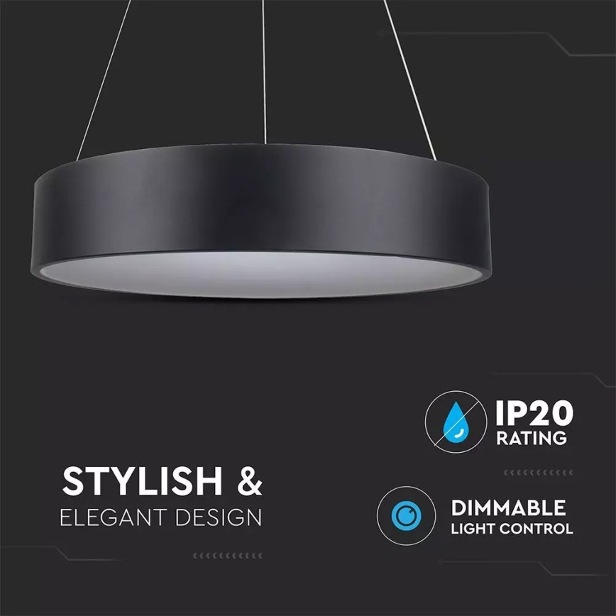 LED luster na sajli za prigušivanje 1xLED/20W/230V