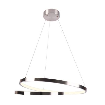 LED Luster na sajli ZEFIRA LED/40W/230V 4000K pr. 50 cm sjajni krom