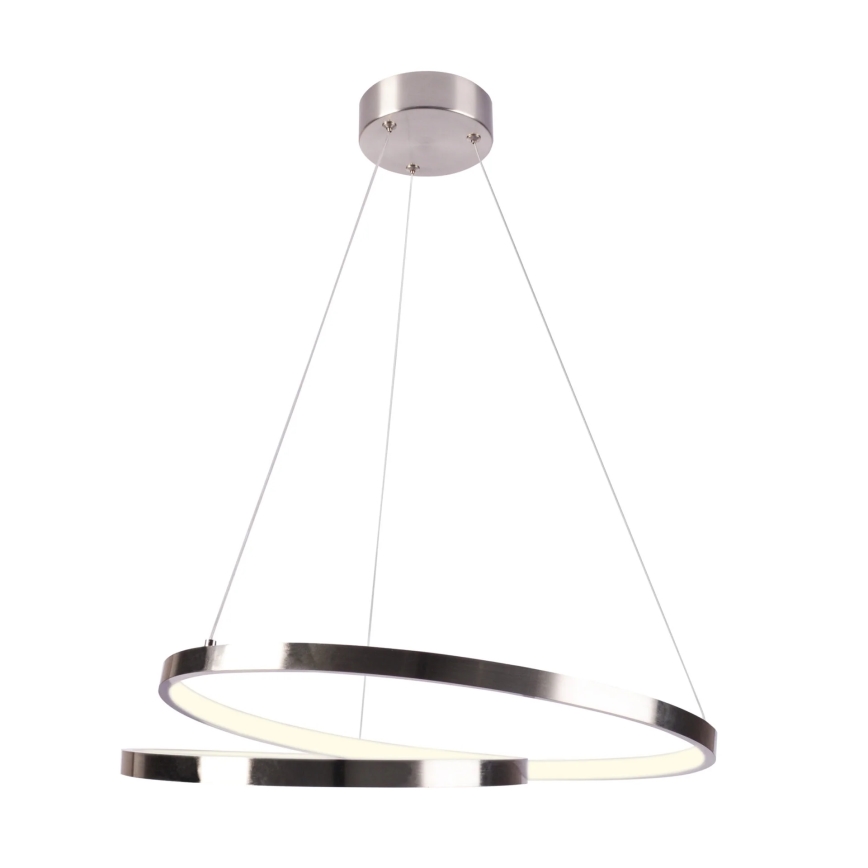 LED Luster na sajli ZEFIRA LED/40W/230V 4000K pr. 50 cm sjajni krom