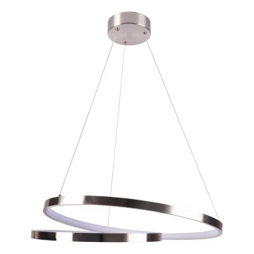 LED Luster na sajli ZEFIRA LED/40W/230V 4000K pr. 50 cm sjajni krom