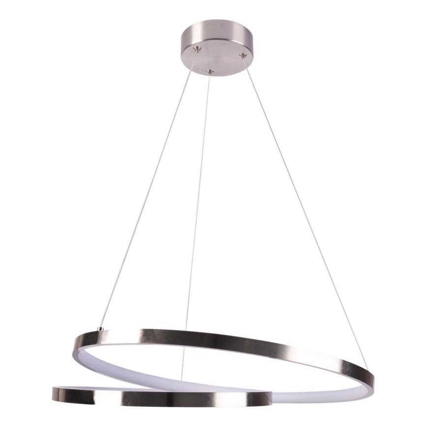 LED Luster na sajli ZEFIRA LED/40W/230V 4000K pr. 50 cm sjajni krom