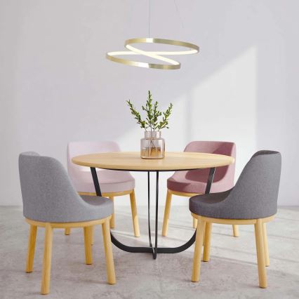 LED luster na sajli ZEFIRA LED/40W/230V 4000K pr. 50 cm zlatna