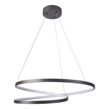 LED Luster na sajli ZEFIRA LED/52W/230V 4000K pr. 60 cm antracit