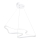 LED Luster na užetu ARTISAN LED/36W/230V 4000K bijeli