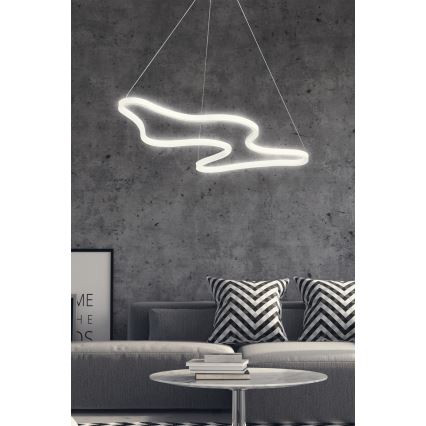 LED Luster na užetu ARTISAN LED/36W/230V 6500K bijeli