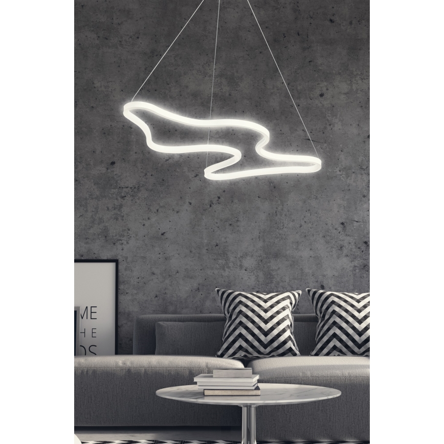 LED Luster na užetu ARTISAN LED/36W/230V 6500K bijeli