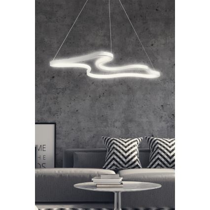 LED Luster na užetu ARTISAN LED/36W/230V 6500K bijeli
