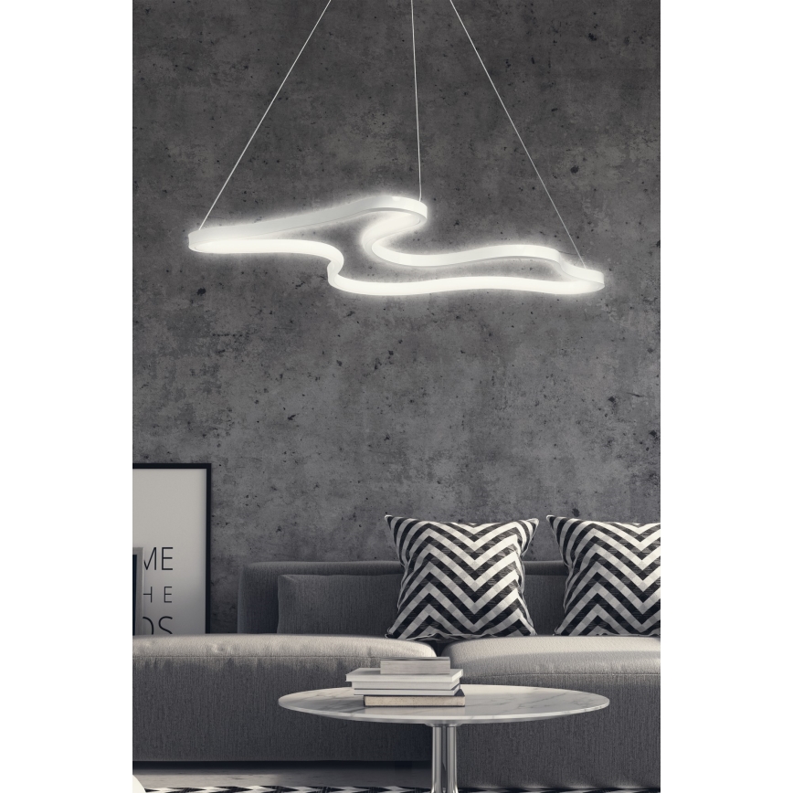LED Luster na užetu ARTISAN LED/36W/230V 6500K bijeli