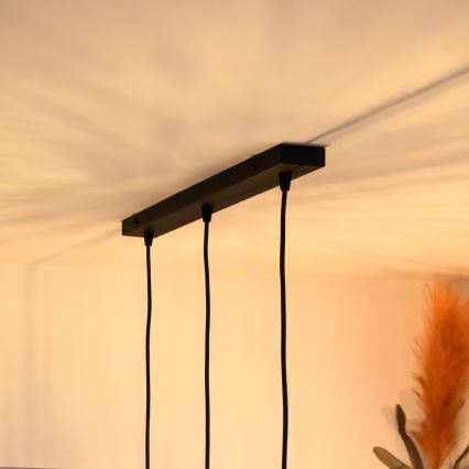 LED Luster na užetu MERCURE 3xE27/15W/230V