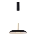 LED luster na užetu NUDO LED/11W/230V 3000/4000/6000K crne boje