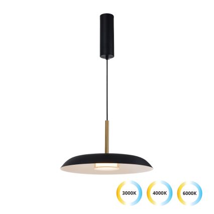 LED luster na užetu NUDO LED/11W/230V 3000/4000/6000K crne boje