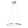 LED luster na užetu ROTONDA LED/27W/230V sjajni krom