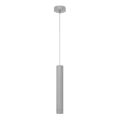 LED luster na užetu TUBA 1xGU10/4,8W/230V siva