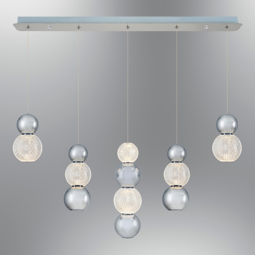 LED Luster na žici CREMONA LED/27W/230V 3000K matni krom