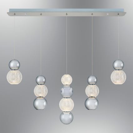 LED Luster na žici CREMONA LED/27W/230V 3000K matni krom