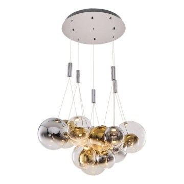 LED Luster na žici ENNA 15xG9/5W/230V 3000K dimljeni/zlatni