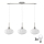 LED Luster na žici HARMA 3xE27/60W/230V matni krom/bijela