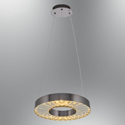 LED Luster na žici JESI LED/35W/230V 3000K promjer 40 cm srebrna
